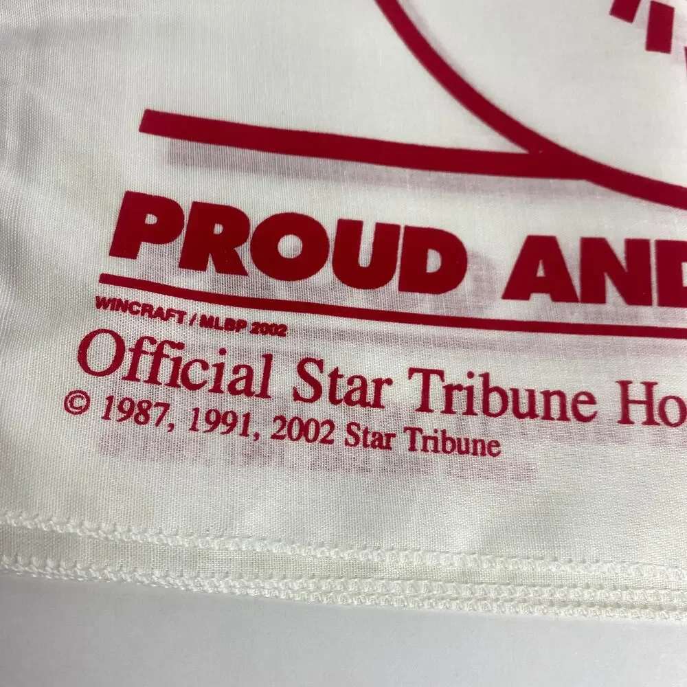 Lot of 3 MLB Minnesota Twins 2002 Loud and Proud Homer Hanky Star Tribune NEW